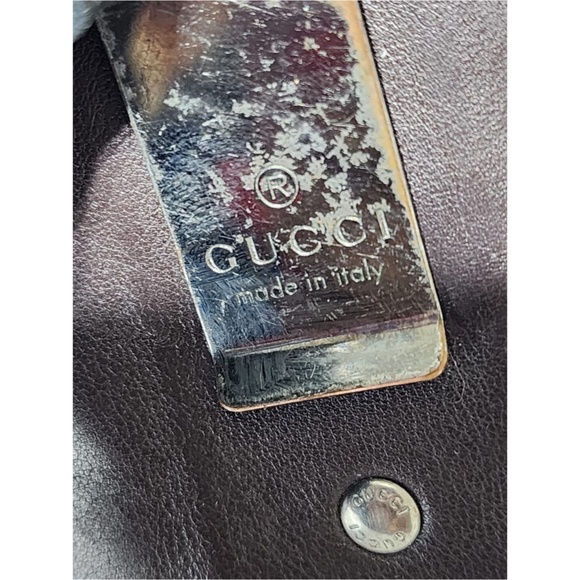 Authentic Gucci Microguccissima Pattern Leather Card Holder Brown - Picture 6 of 14